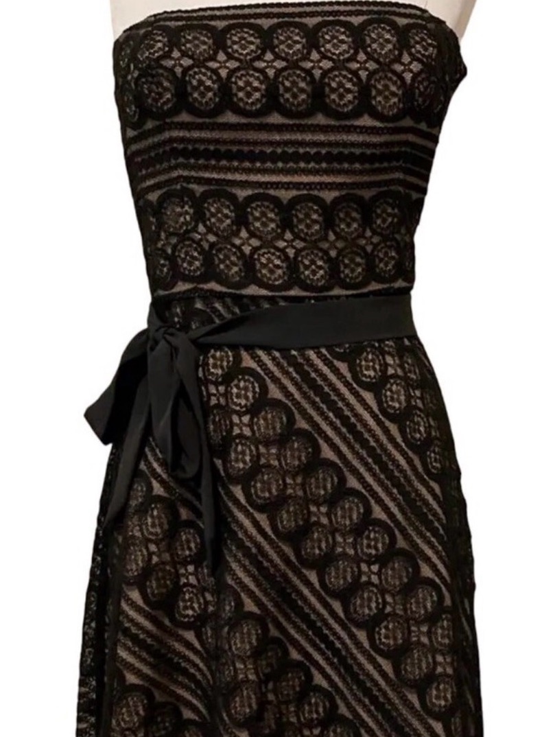 Black Lace Overlay Midi Skirt - Elegant Women's Skirt